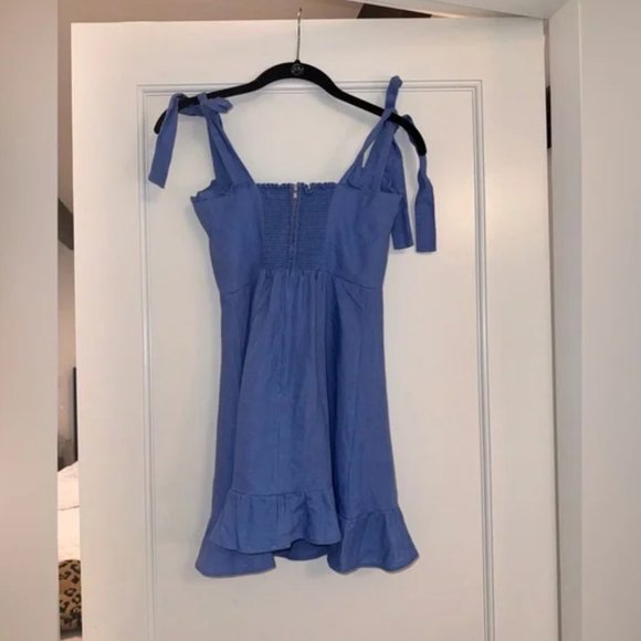 Reformation - Desiree Linen Dress Size 0 - Picture 5 of 5